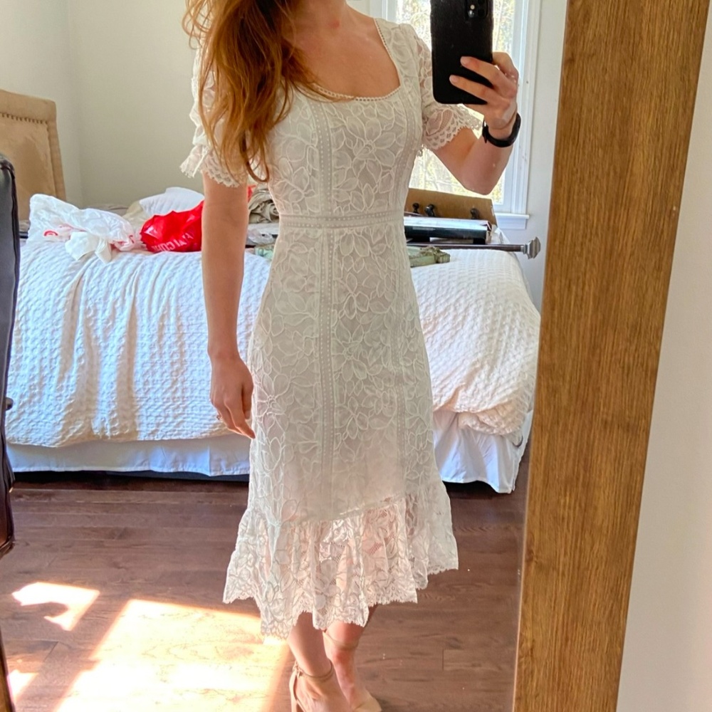 Lace ivory/ white dress NWT